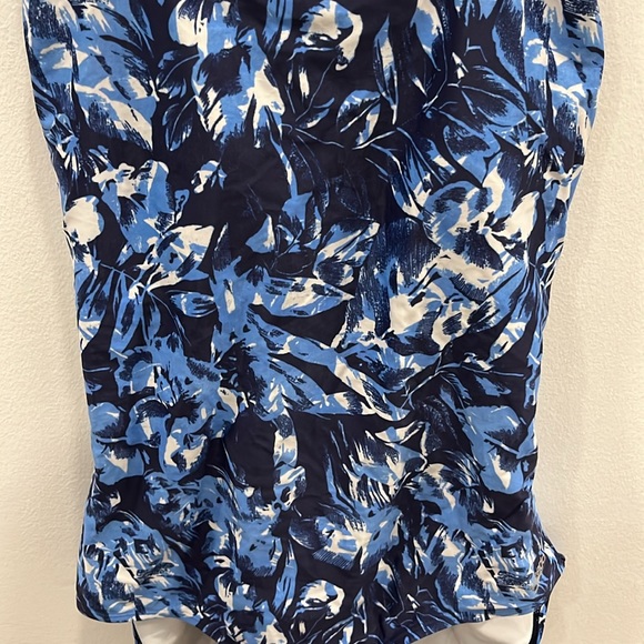 Speedo Blue Printed One Piece Swimsuit - Picture 2 of 6